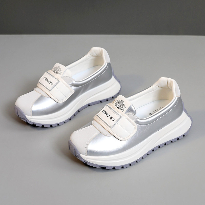 Ddmysports BR New Spring And Summer White Breathable Thick Soled Sports Casual Women S Shoes Height Increasing Round Toe OUTDOOR