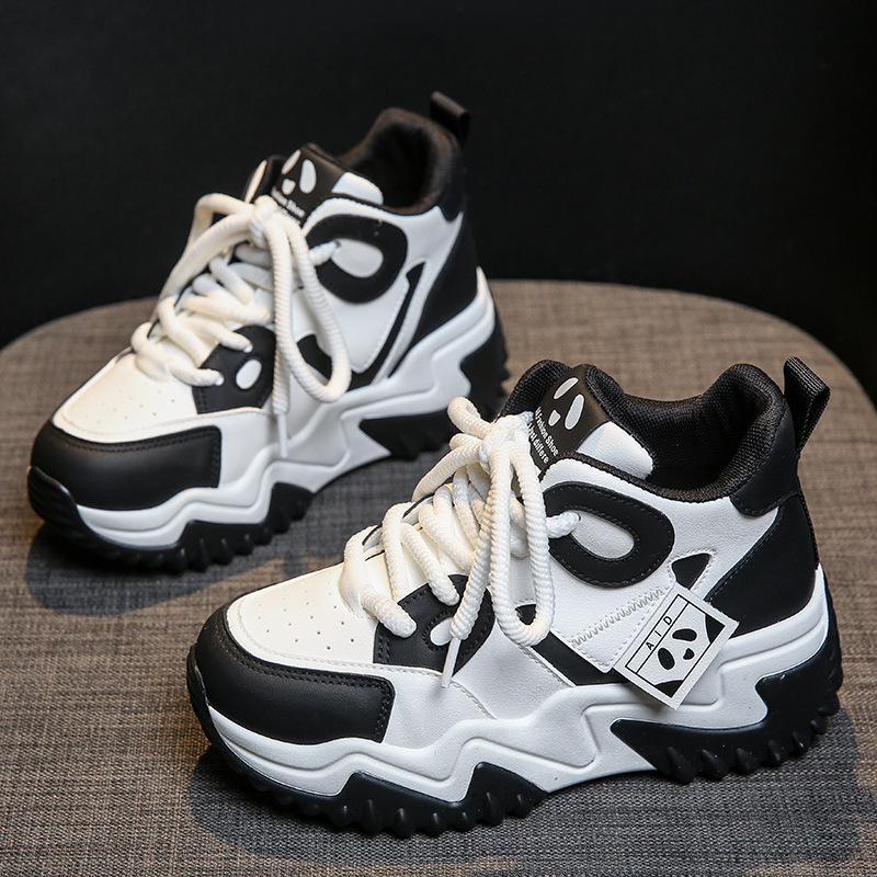 Ddmysports JC New Color Block Dad Autumn And Winter Velvet Eightening Women S Shoes Sports Warmth Trend Students OUTDOOR
