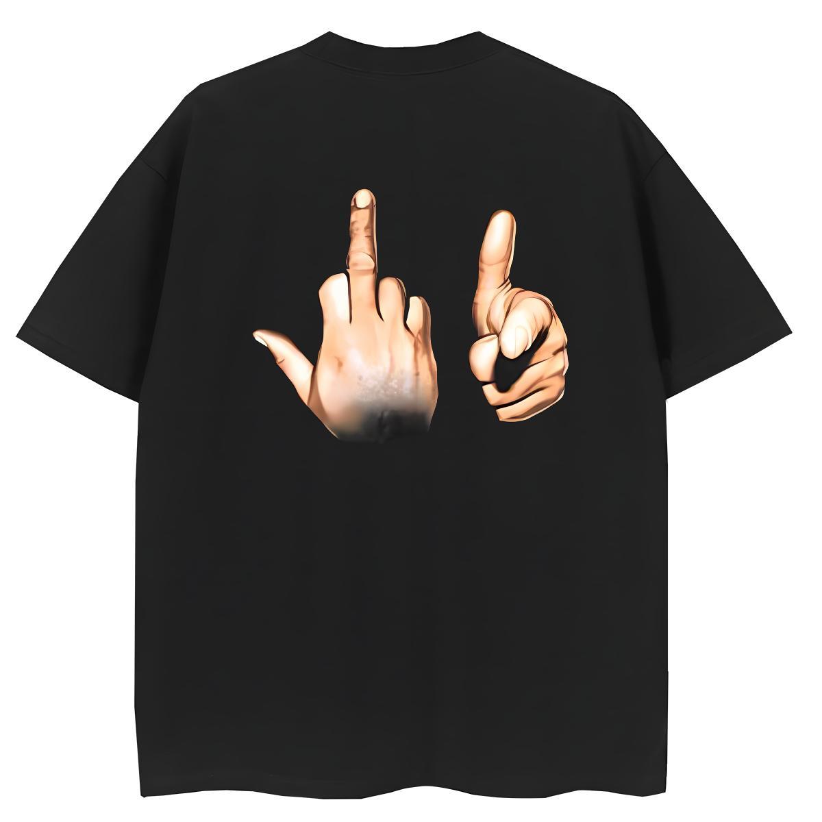 Custom Women T Shirts 230g Pure Cotton Breathable Soft Hip Hop Street hands Women Tshirts Brand Custom Cartoon Tees Shirts