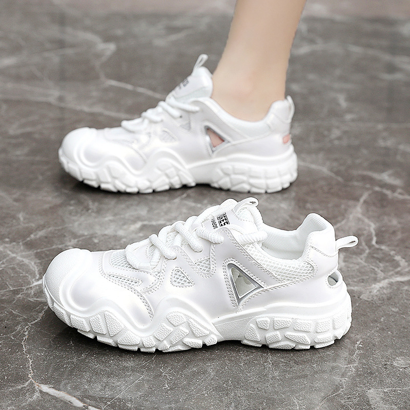 Ddmysports BR New For Women S Summer Mesh Ollow Elevated Trendy Breathable Casual Sports Shoes OUTDOOR