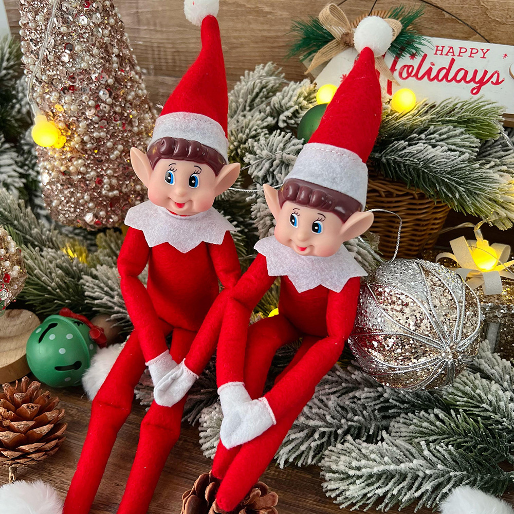 2024 New Cute Elf Doll Christmas Tree Ornament Car Interior Bed Home Accessories