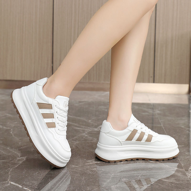 Ddmysports ZY New Breathable White Summer And Autumn Casual Thick Soled Board Shoes Increase Eight Wear Resistant Korean Edition OUTDOOR