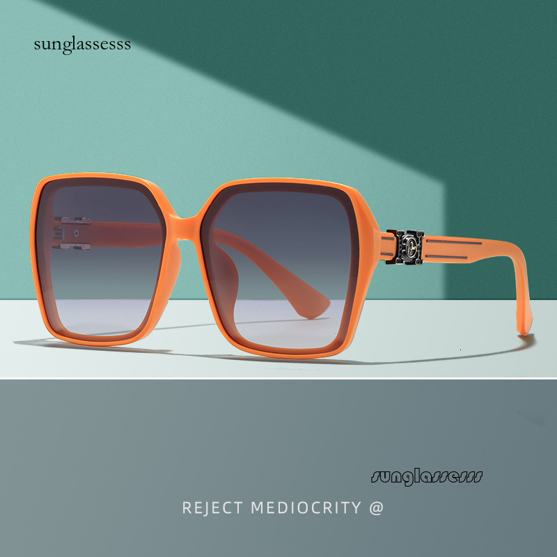 sunglasses for women designer top quality luxury sunglasses 2024 New H Family Women's Personality Polygonal Large Frame Anti UV Sunshade Sunglasses