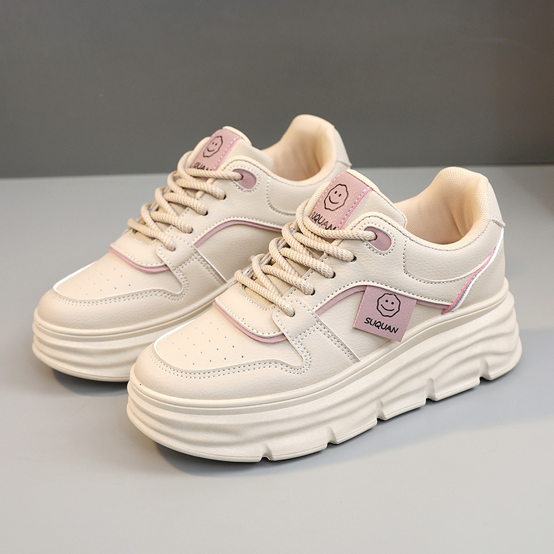 Ddmysports W New Elevated Casual Board Autumn Fashion Breathable Thick Sole Student Korean Edition Versatile Shoes OUTDOOR