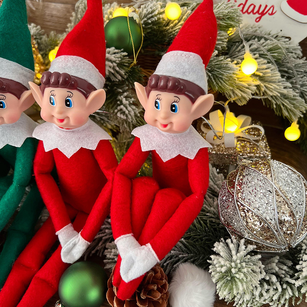 2024 New Cute Elf Doll Christmas Tree Ornament Car Interior Bed Home Accessories