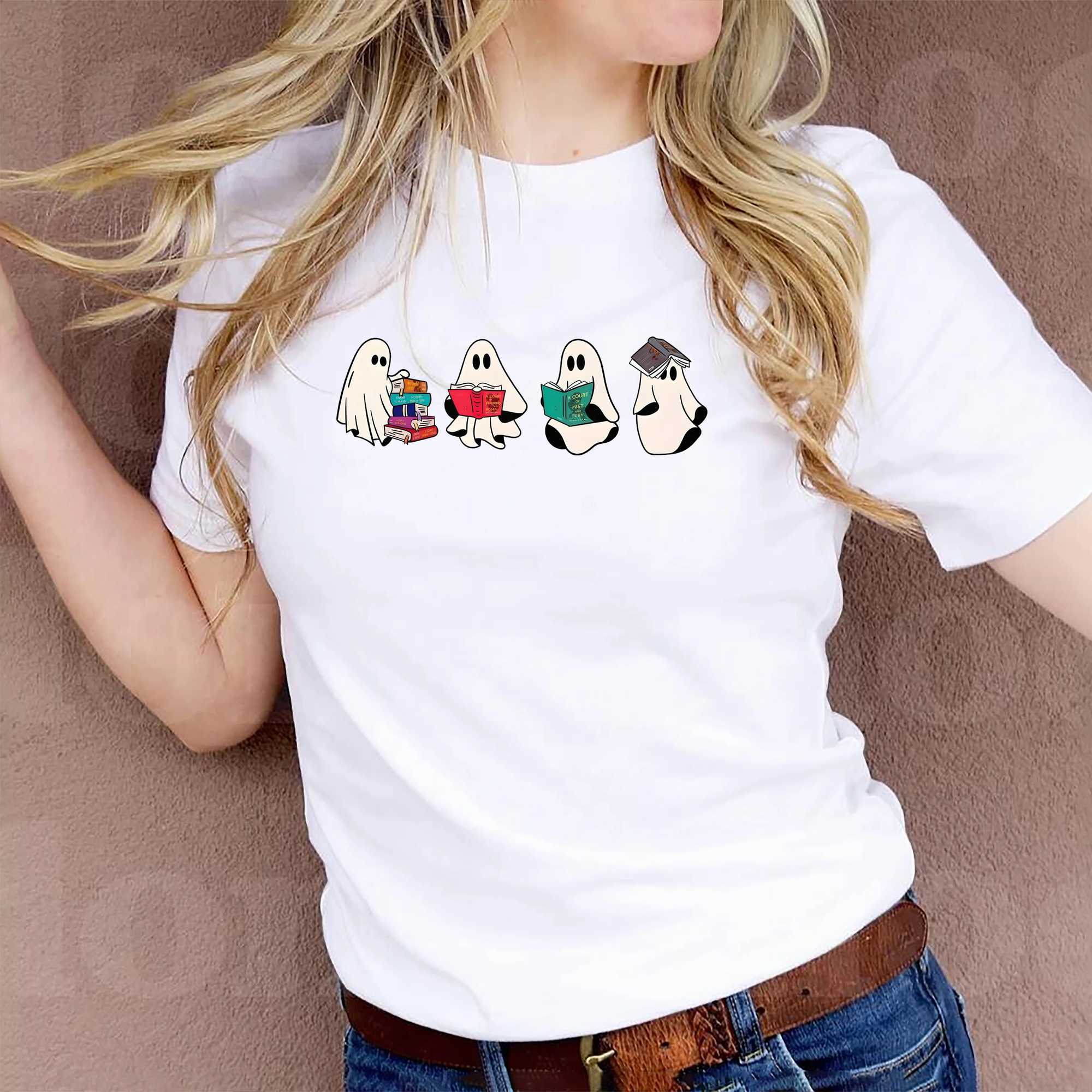 Women's T-Shirt Acotar Ghost Shirt Acotar tshirt Bookish ghost Tshirt Throne of Glass Hallown shirt SJM t SJM ghost Top SJM Hallown shirt Y240828