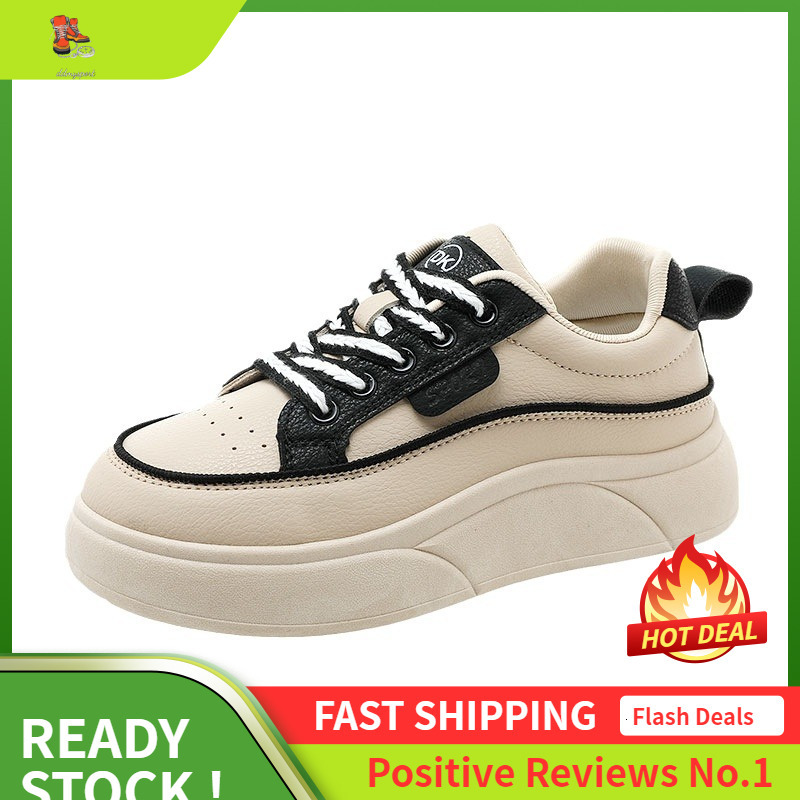 Ddmysports XQW New Color Blocked Women S Summer Breathable Sports Board Shoes Versatile Casual Thick Bottom Increased Wear Resistant OUTDOOR
