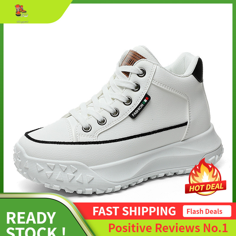 Ddmysports Y B New Simple Popular Women S Autumn Mid Elp Dad Versatile Increase Thick Sole Sports And Casual Shoes OUTDOOR