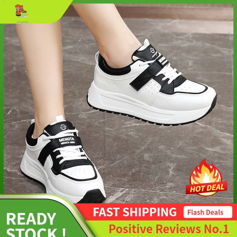 Ddmysports S New Breathable White Summer And Autumn Casual Thick Soled Board Shoes College Height Increasing Korean Fashion Version Wear Resistant OUT