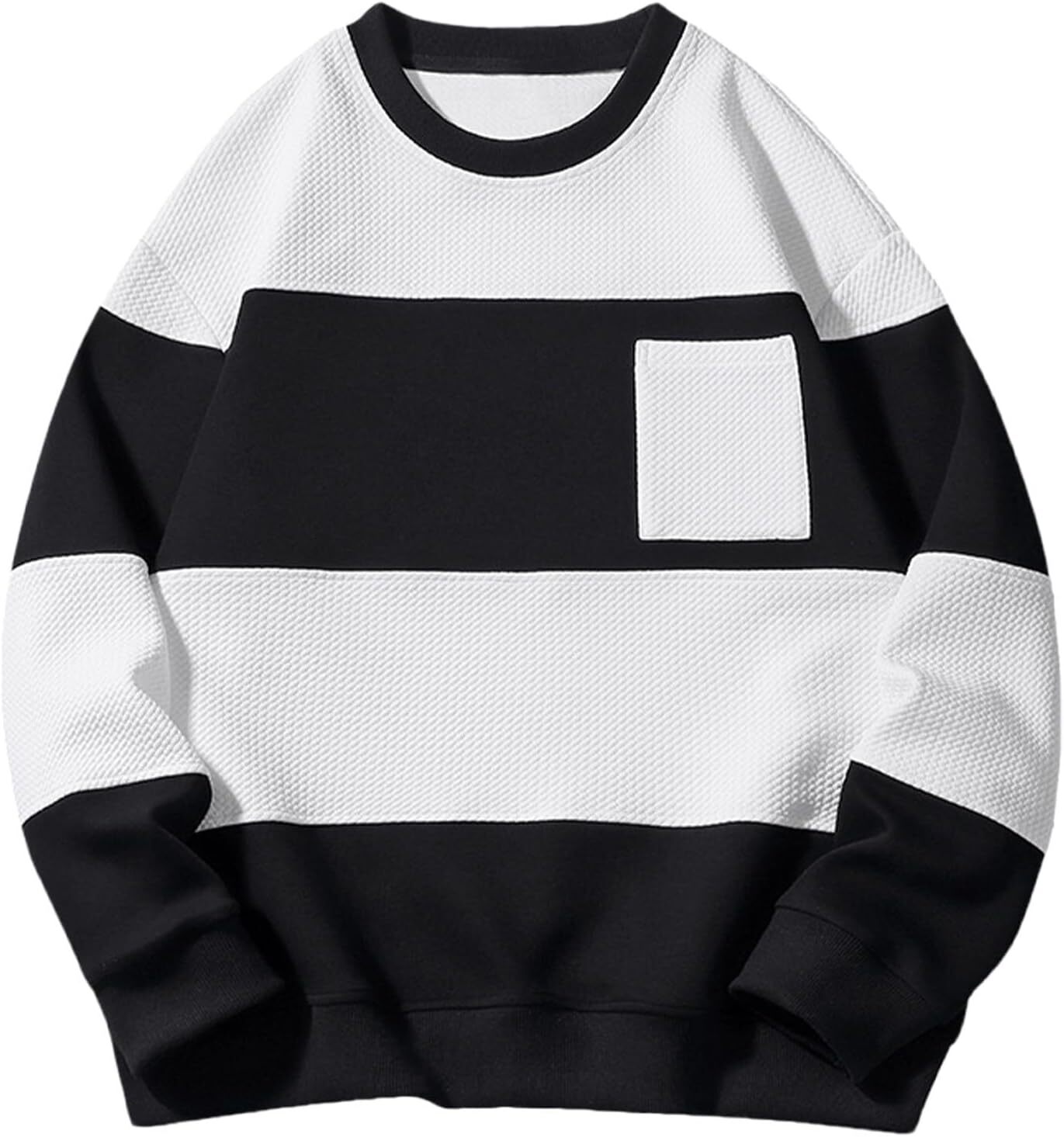 Long Sleeve Shirts for Men T-Shirts for Men Fall Long Sleeve Crew Neck Sweatshirt Casual Personalized Color Matching Sport Streetwear Casual tops clot