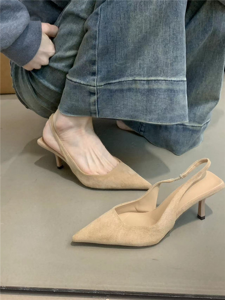 Women Shoes French Style High Heels New Fashion Point Toe Stiletto Free shipping