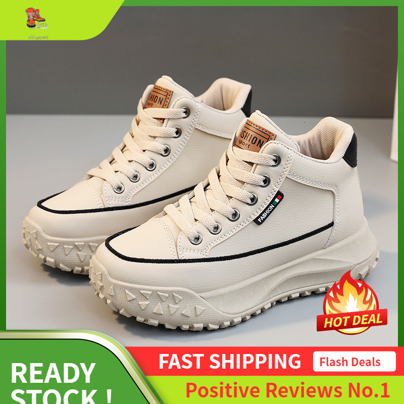 Ddmysports Y B New Simple Popular Women S Autumn Mid Elp Dad Versatile Increase Thick Sole Sports And Casual Shoes OUTDOOR