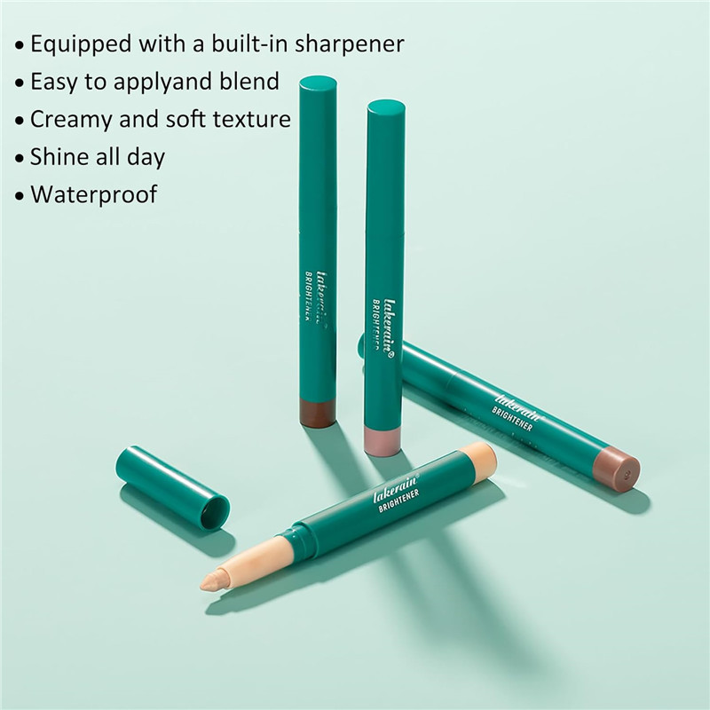 Eyeshadow Stick Smooth Cream Eye Highlighter, Shimmer Eye Brightener, Waterproof and Long Lasting for Makeup