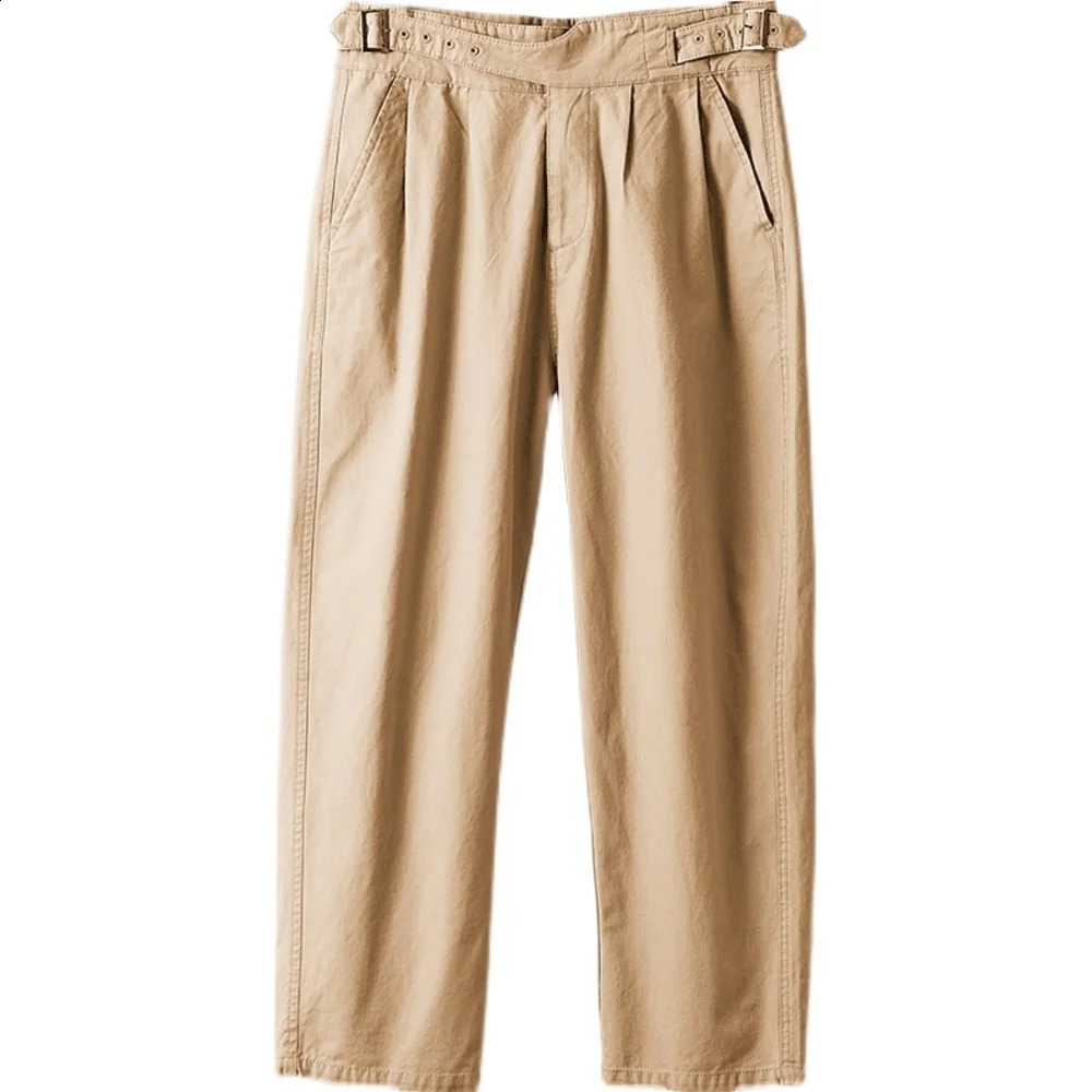 World War II Mens Gurkha Loose Straight Waist Military Casual Cargo Pants Naples Spring and Autumn Retro Clothing 240828