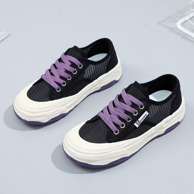 Ddmysports Summer New Versatile Breathable Small White Women S Thick Sole Board Casual Sports Thin Mesh Shoes OUTDOOR