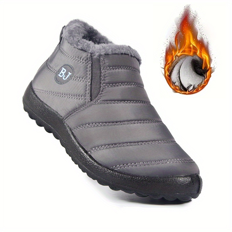 Women's warm snow boots, non-slip winter ankle boots, comfortable walking thick-soled shoes, women's sports shoes