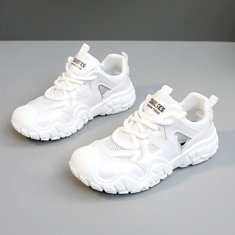 Ddmysports BR New For Women S Summer Mesh Ollow Elevated Trendy Breathable Casual Sports Shoes OUTDOOR