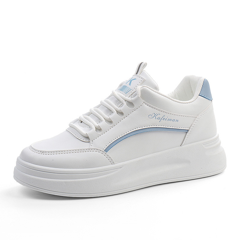 Ddmysports ZY Little White Board New Spring And Autumn Low Top Casual Sports Student Eightened Leather Women S Shoes OUTDOOR