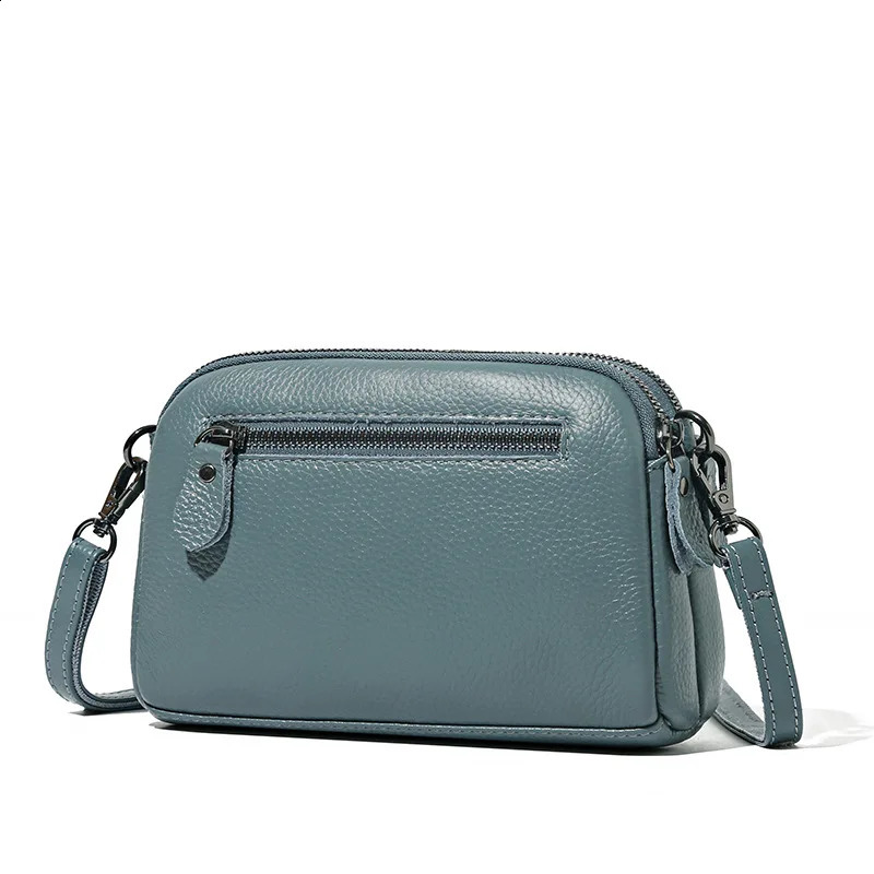 Genuine leather bag y womens handbag womens clutch phone bag shoulder bag ten font messenger bag 240828
