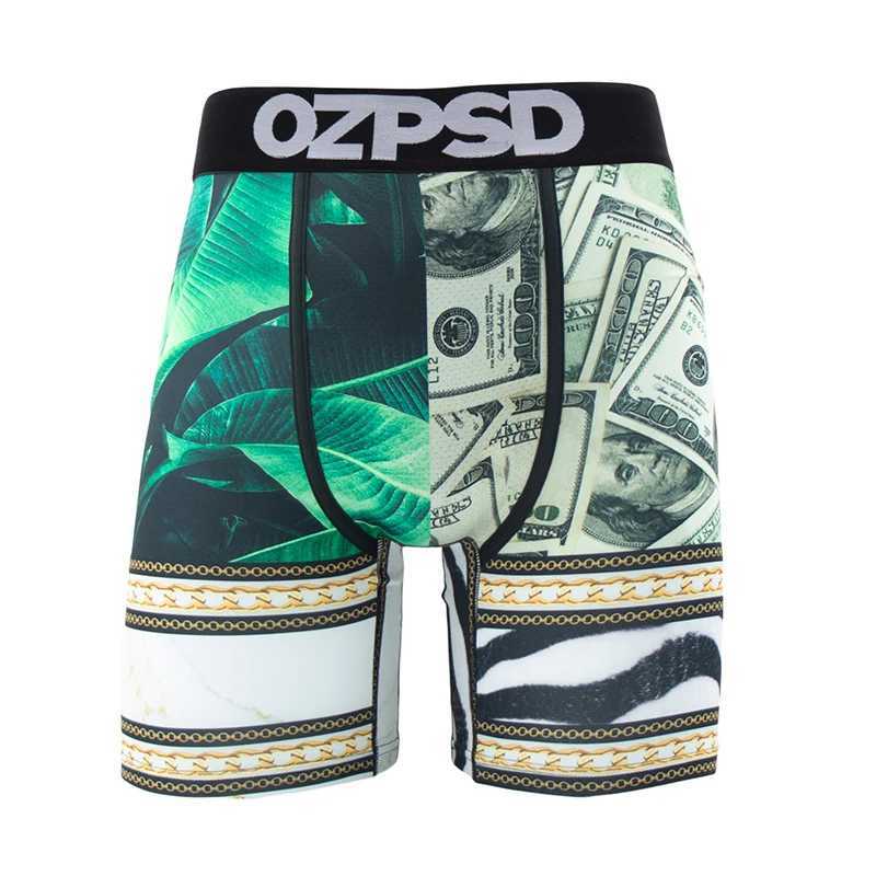 Men's Shorts OZPSD Sexy Men Underwear Boxers Cueca Male Panty Lingerie Men Underpants Boxershorts Plus Size Breathable Print Man Boxer Briefs Y25