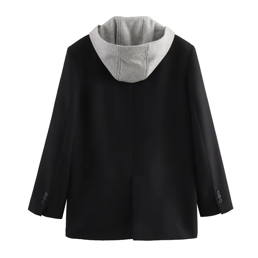 UNIZERA Winter Product Womens Fashion Leisure Versatile Hoodie Splicing Set Coat 240827