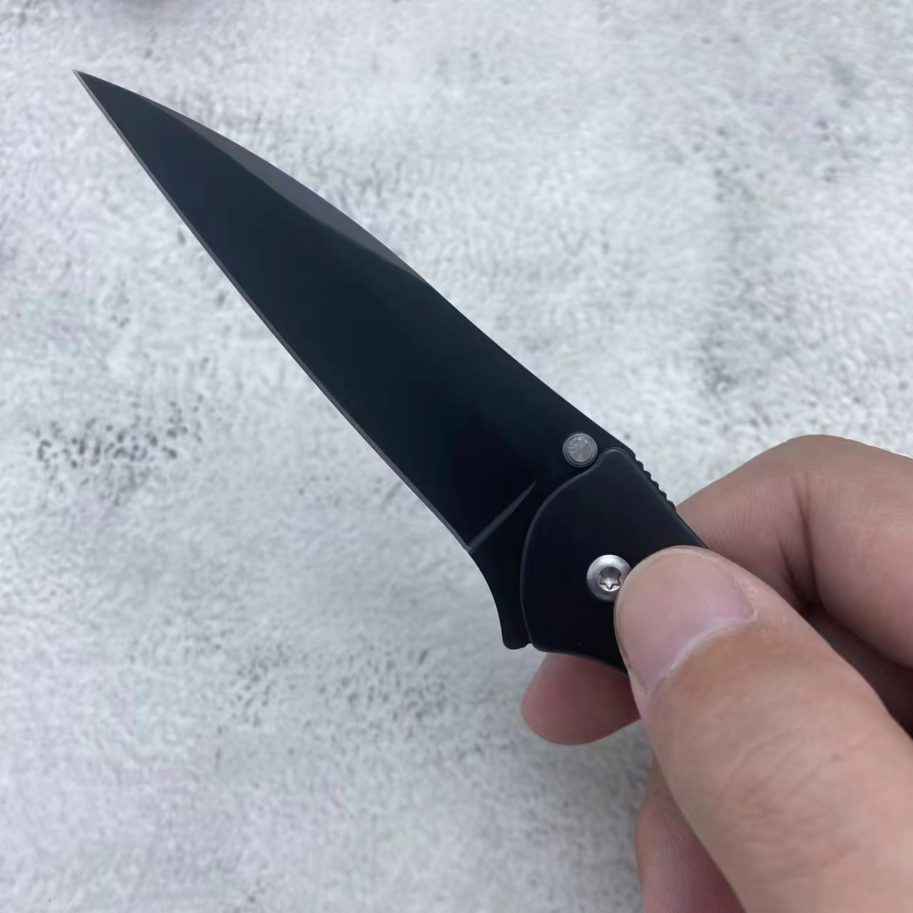 Tactical KS 1660 Leek Flipper Assisted Folding 8Cr13Mov Blade Stainless Steel Handle with Belt Clip Everyday Carry for Hunting Camping Pocket Knife 90