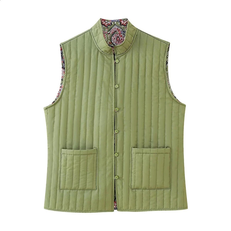 Womens vest spring reversible bedding womens casual chic womens vest 240828