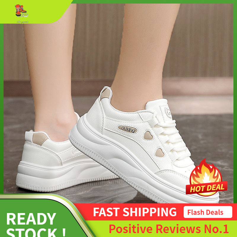 Ddmysports S White Women S New Autumn Thick Sole Height Increasing Sports And Leisure Breathable Versatile Board Shoes OUTDOOR