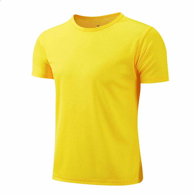 Mens quick drying short sleeved sports Tshirt gym jersey fitness shirt running youth breathable 240827