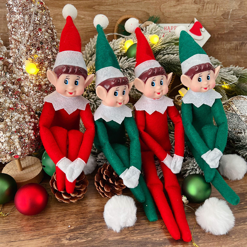 2024 New Cute Elf Doll Christmas Tree Ornament Car Interior Bed Home Accessories