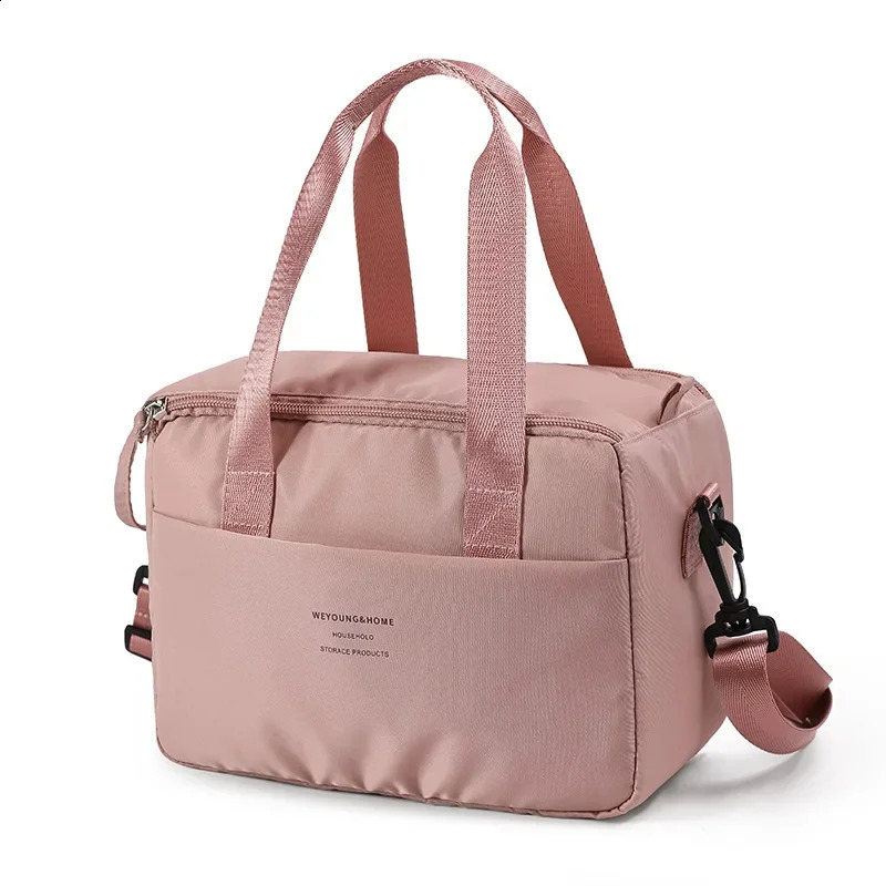DHlanhai Portable Bag for OL Women Thermal Insulated Lunch Box Tote Cooler Handbag Waterproof Bento Pouch Office Food Shoulder Bags 240828