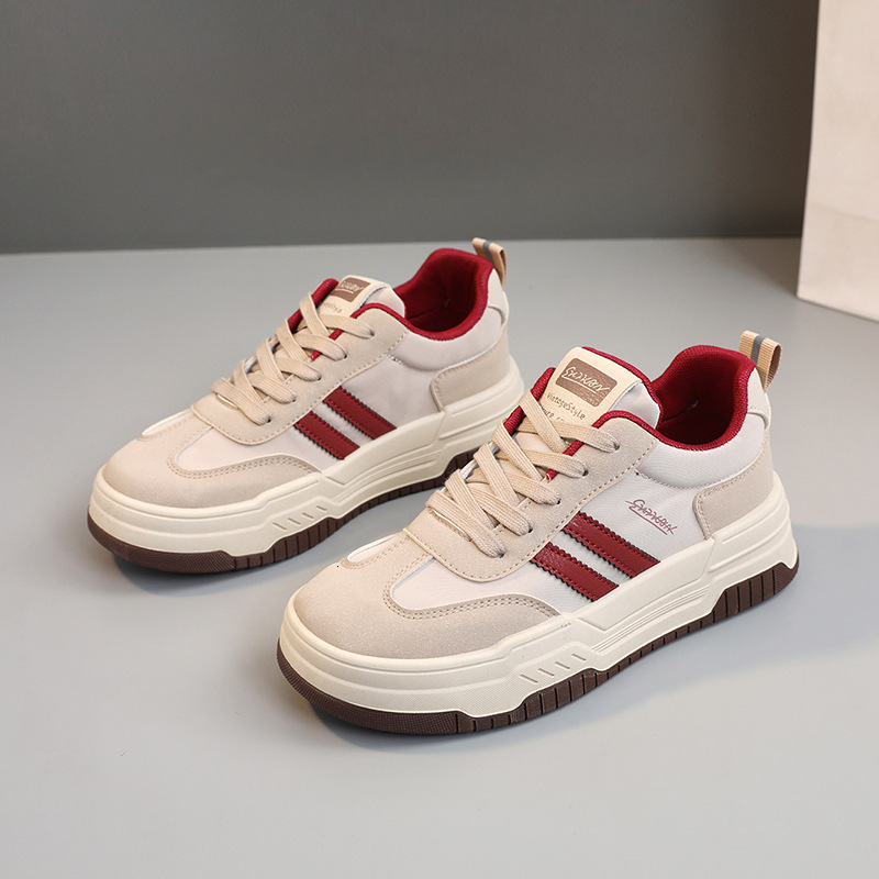 Ddmysports W New Little White Spring Summer Women S Thick Sole Eightened Board Shoes Casual Students Wear Resistant Street Shooting Trend OUTDOOR