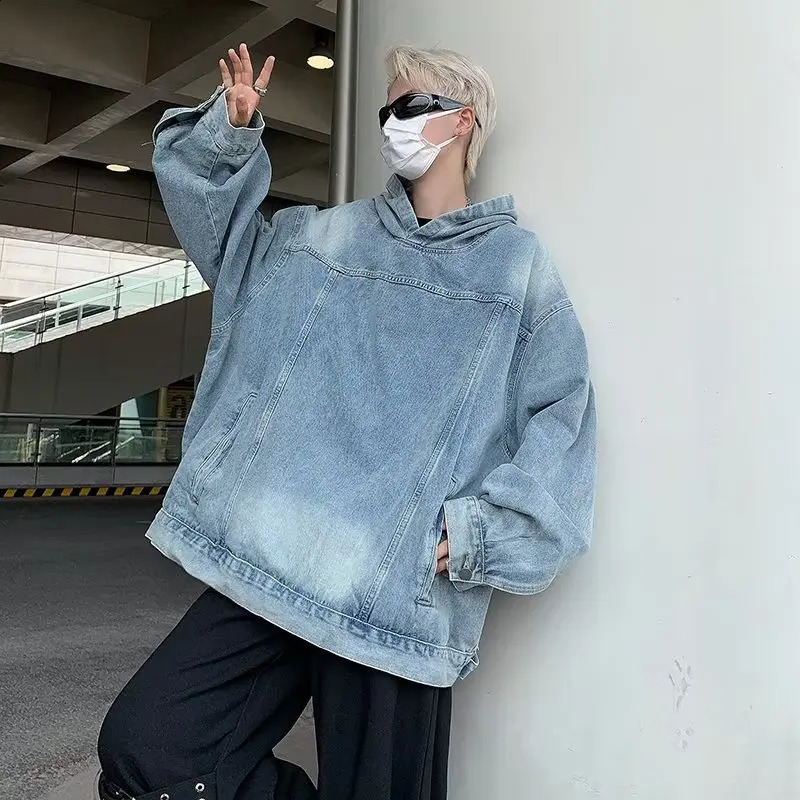 Mens Retro Cowboy Hoodie Womens Harajuku Hip Hop Casual Oversized Sportswear Fashion Loose Long Sleeve Zipper Coat 240827