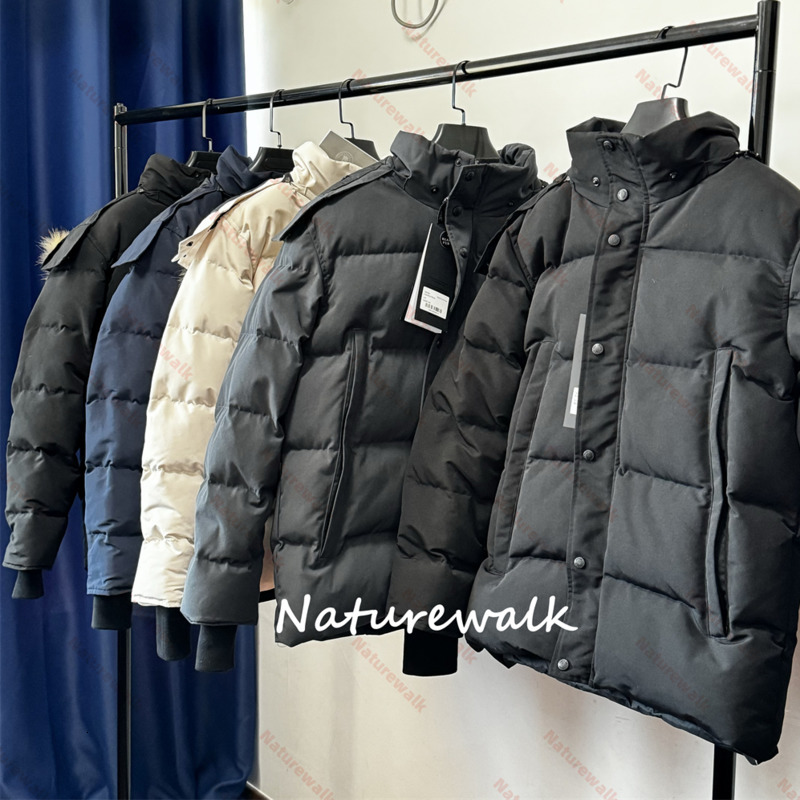 Premium Men's Designer Winter Down Jacket - High-End Hooded Puffer with Genuine Coyote Fur Trimmings Canada Windbreaker Versatile Winter Outerwear Goose Down Coat