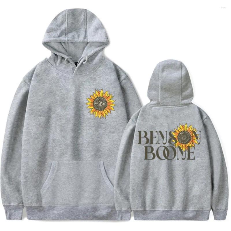 Men's Hoodies Benson Boone Sunflower Merch Unisex Hooded Sweatshirt Casual Clothing