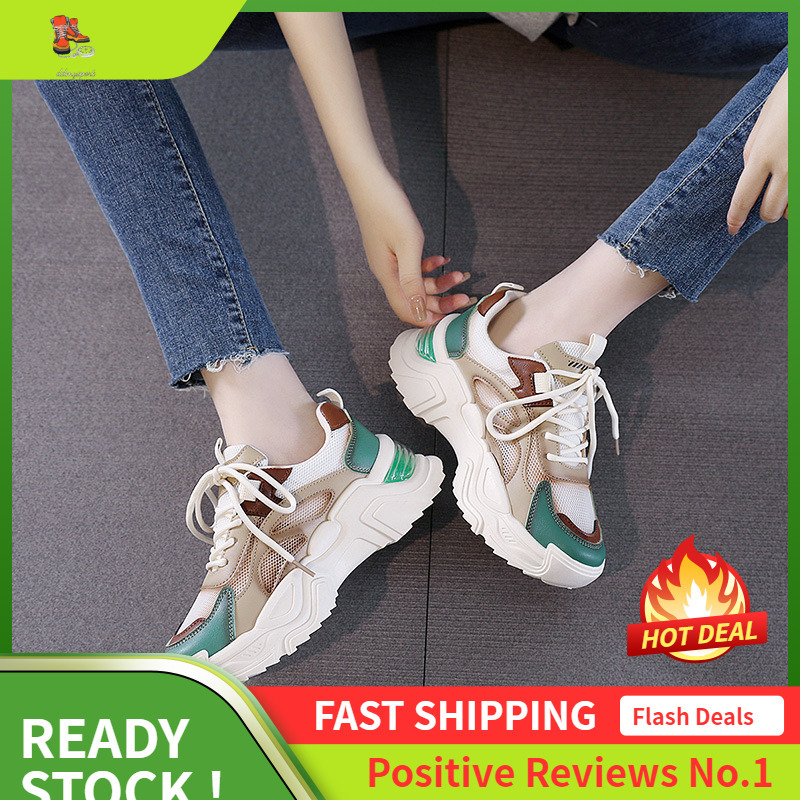 Ddmysports K Dad Women S Summer Shoes Breathable Mesh Thick Bottom Casual Sports Ins Trendy OUTDOOR