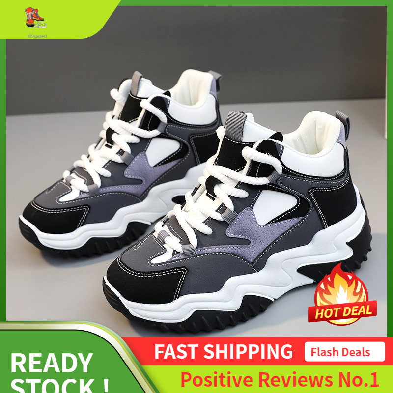 Ddmysports DF New Dad Women S Spring Autumn Korean Version Color Height Increasing Thick Soled Sports And Leisure Shoes OUTDOOR