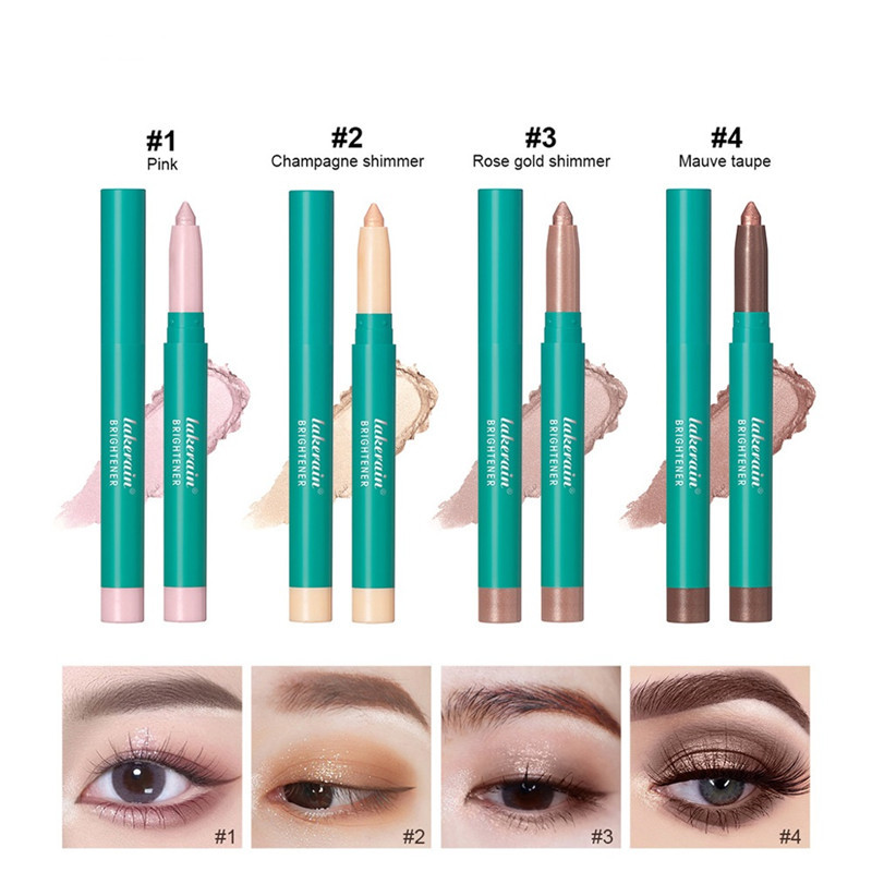 Eyeshadow Stick Smooth Cream Eye Highlighter, Shimmer Eye Brightener, Waterproof and Long Lasting for Makeup