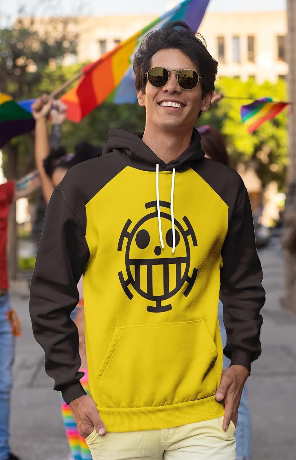 Hoodie For Mens Womens Anime Trafalgar Law Hoodies Luffy Hooded Sweatshirt Cosplay Costume Graphic Sweatshirt Pullover Long Sleeve Free shipping