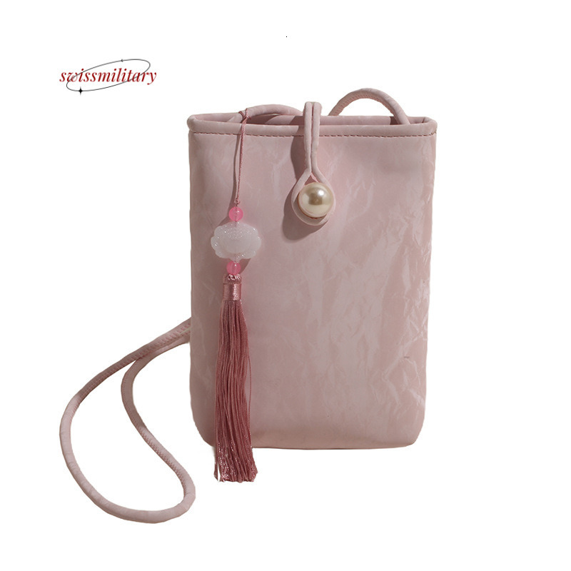 Swissmilitary New Chinese style 2024 stylish versatile PU mobile phone bag, single shoulder women, crossbody small square bag for women #21