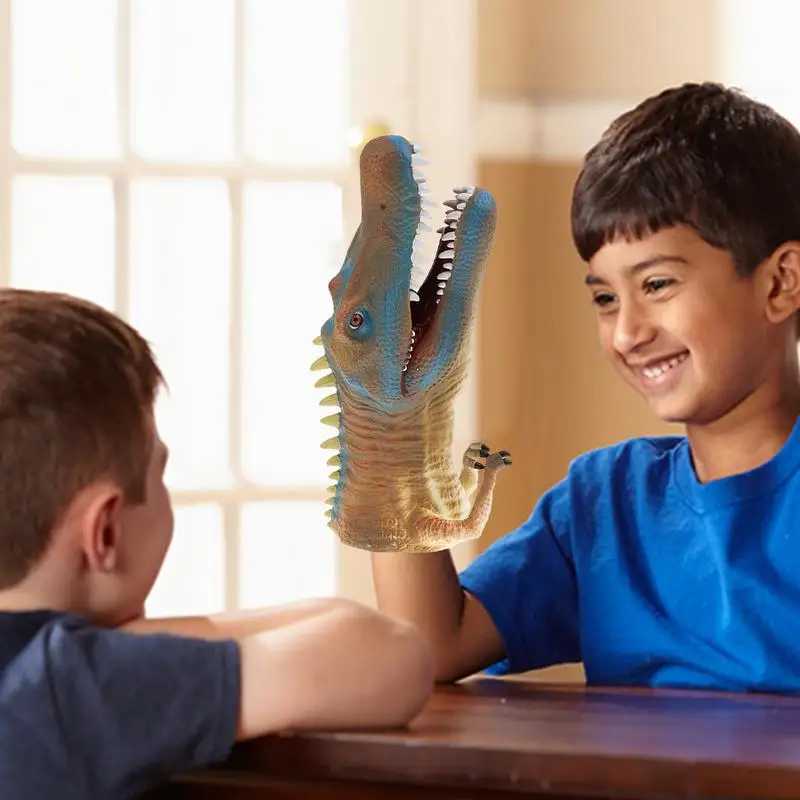 Hand Puppets For Kids Realistic Animal Puppets Dinosaur Toys Hand Puppet Toys Fun Role Play Toys Interactive Kids Toys ForXJ240827