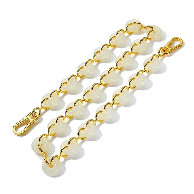DHlanhai DHlanhai Donut resin acrylic alloy Bag shoulder strap Crossbody Underarm modification chain accessories bag chai 240828