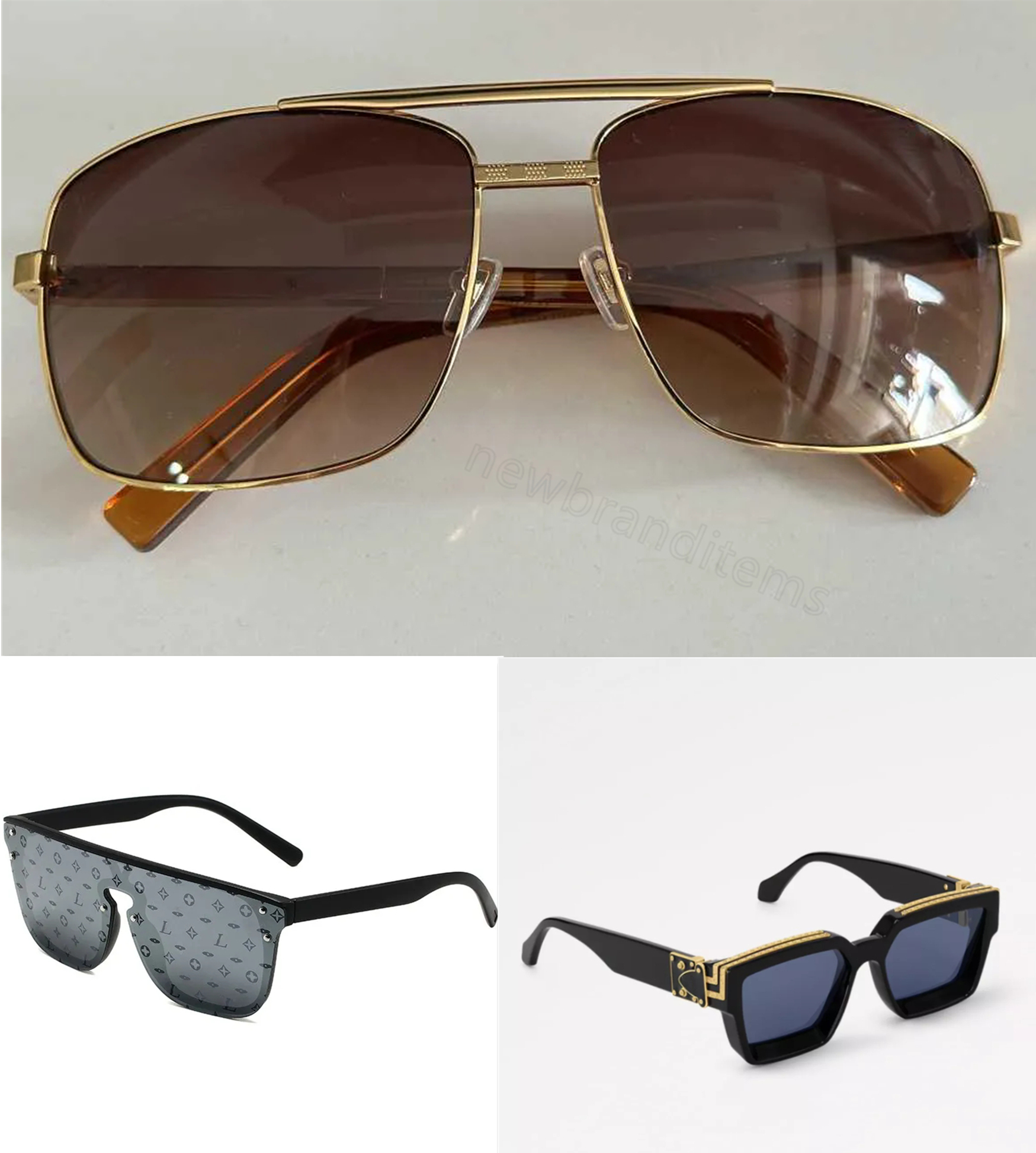 designer 1.1 Millionaires Sunglases men women full frame Vintage designer MILLIONAIRE Sunglasses classic attitude Metal square frame uv protection Made in Italy