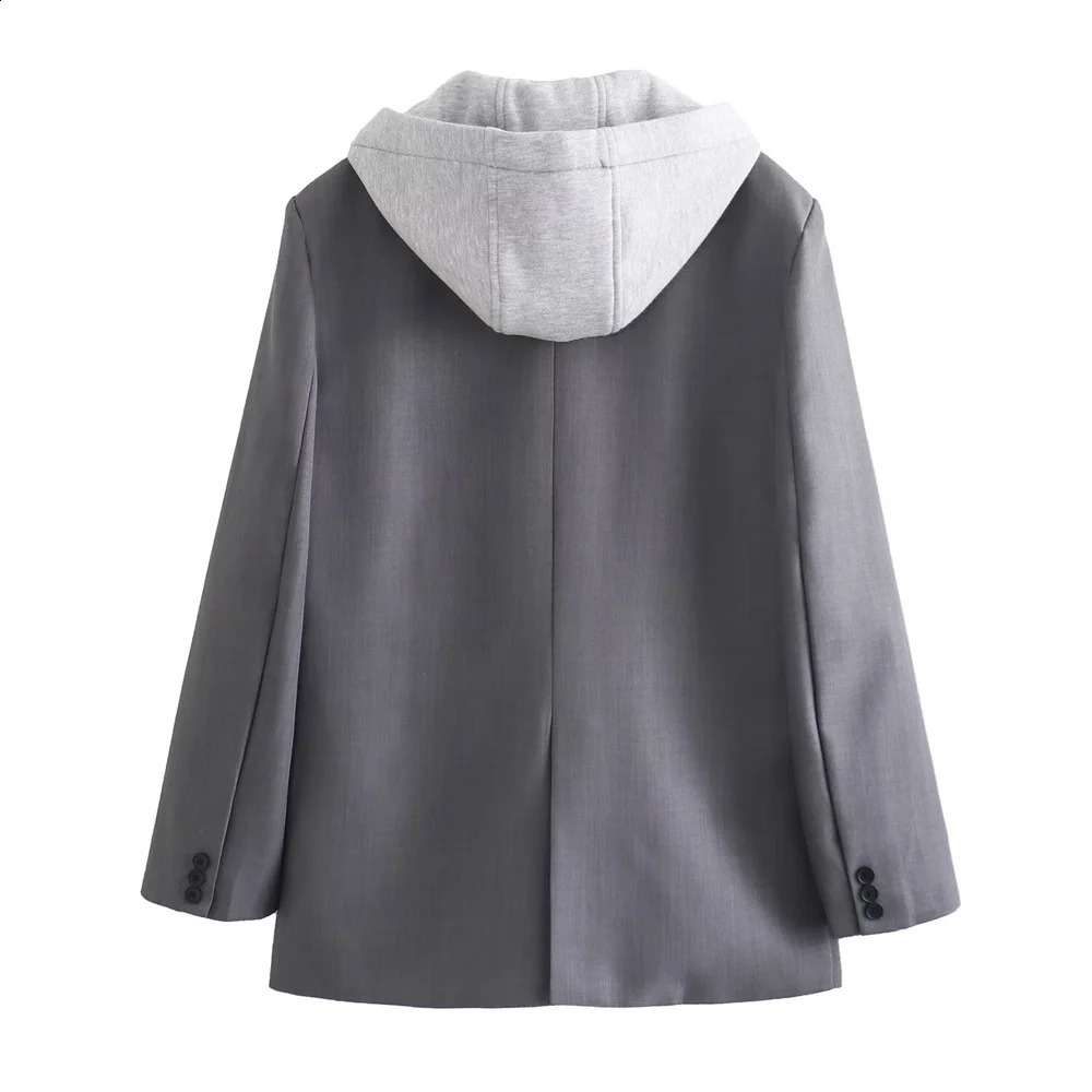 UNIZERA Winter Product Womens Fashion Leisure Versatile Hoodie Splicing Set Coat 240827