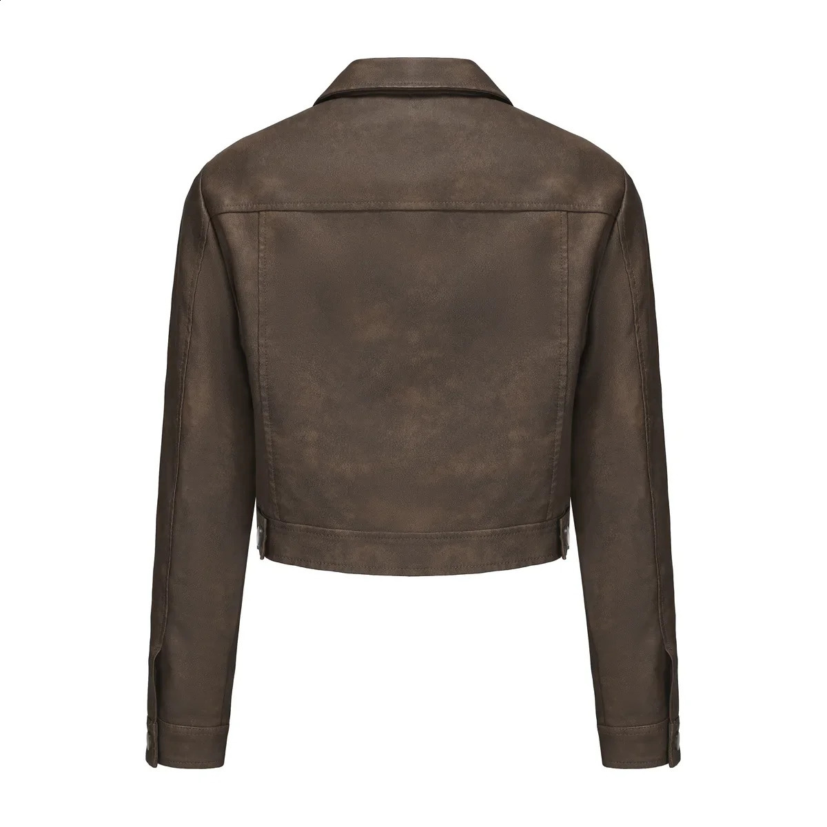 Moto Bike Womens Jacket Artificial Leather Jacket Womens Spring and Autumn Jacket Pink Black Brown Grey Red Jaqueta Feminina 3xl 240827