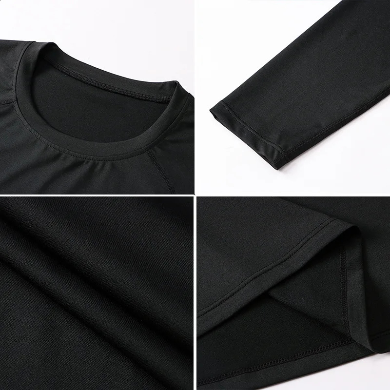 Mens autumn and winter sports long sleeved outdoor running tight training Tshirt high elasticity fast drying fitness bike 240827