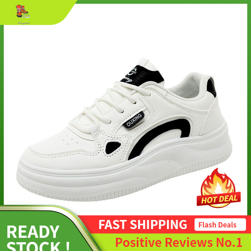 Ddmysports S New White Spring And Summer Breathable Women S Thick Soled Height Increasing Board Shoes Wear Resistant Casual Sports Trend OUTDOOR