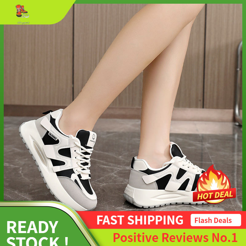 Ddmysports Q New Minimalist Women S Summer Thick Soled Korean Version Breathable And Height Increasing Casual Sports Board Shoes For Students OUTDOOR
