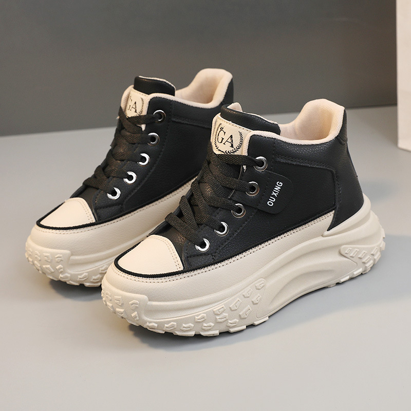Ddmysports Y New Casual Board Autumn Fashion Breathable Shoes Increase Thick Sole Student Mid Top Korean Edition Trend OUTDOOR