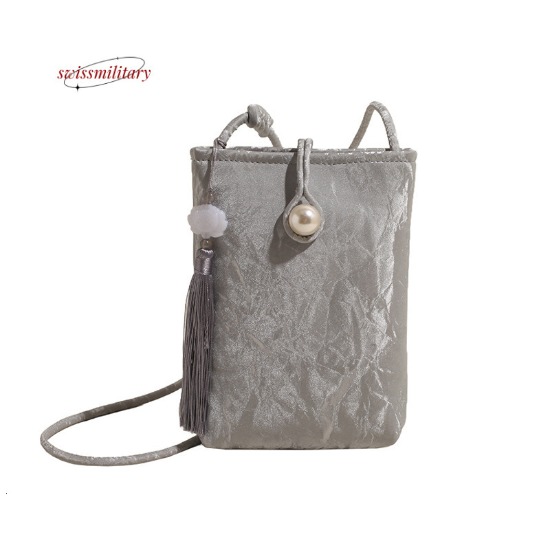 Swissmilitary New Chinese style 2024 stylish versatile PU mobile phone bag, single shoulder women, crossbody small square bag for women #21